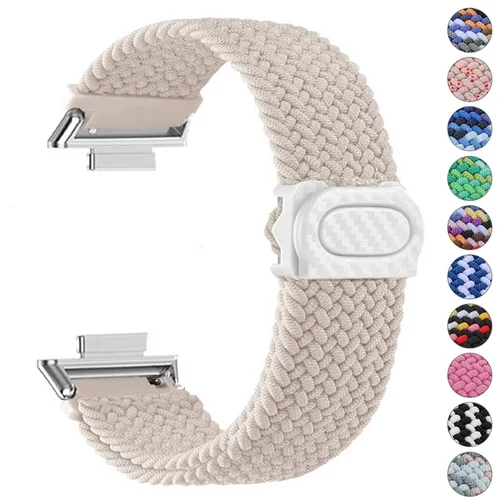 Correa magnética para Huawei Watch Fit4/Fit4 Pro pulsera de nailon con bucle trenzado para Huawei Watch Fit /Fit 2 /Fit 3 correa de reloj inteligente