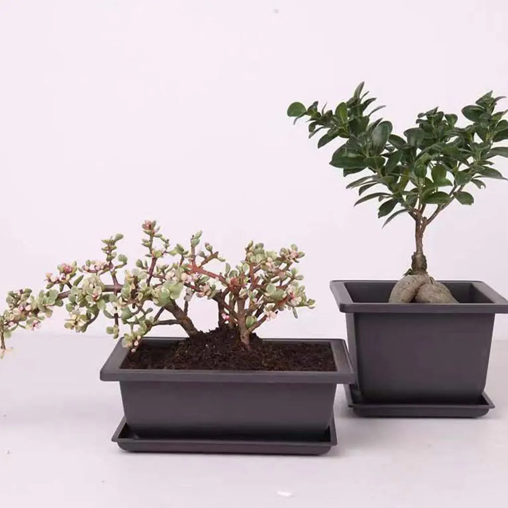 Plant Pots Bonsai Succulent Nursery Basin Imitation Purple Sand Desktop Breathable Potted for Balcony Planting Pot