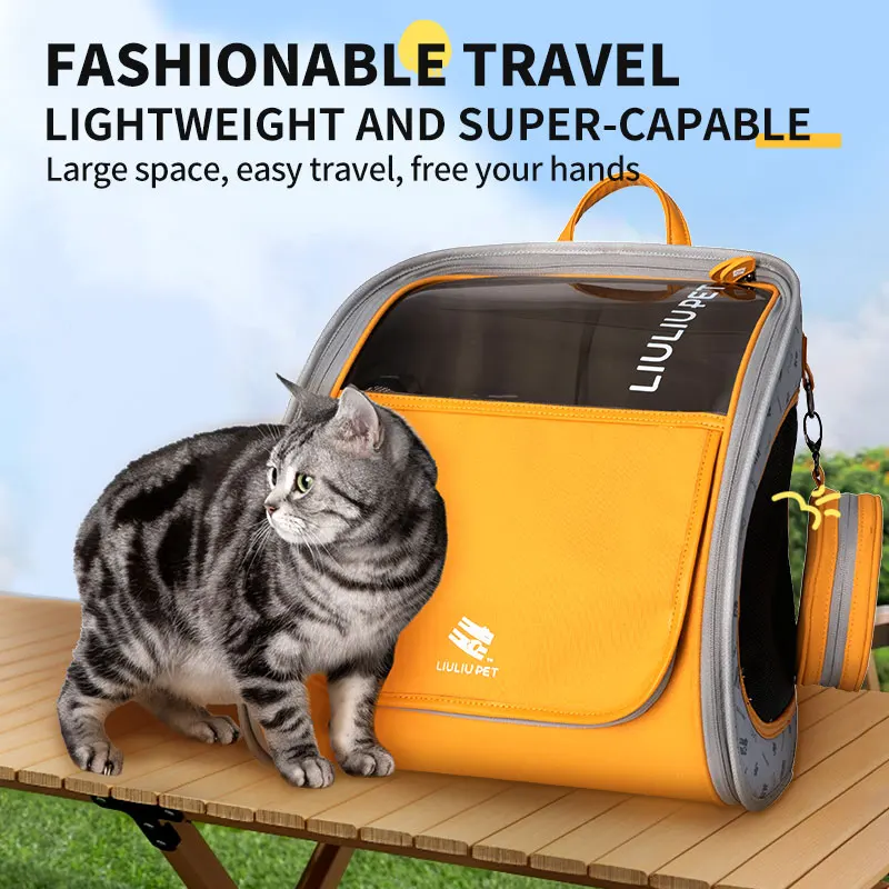 

Fashion Explosion Christmas Gift Backpack, Cat Out Portable Expandable Capsule Pet Backpack, Dog Shoulder
