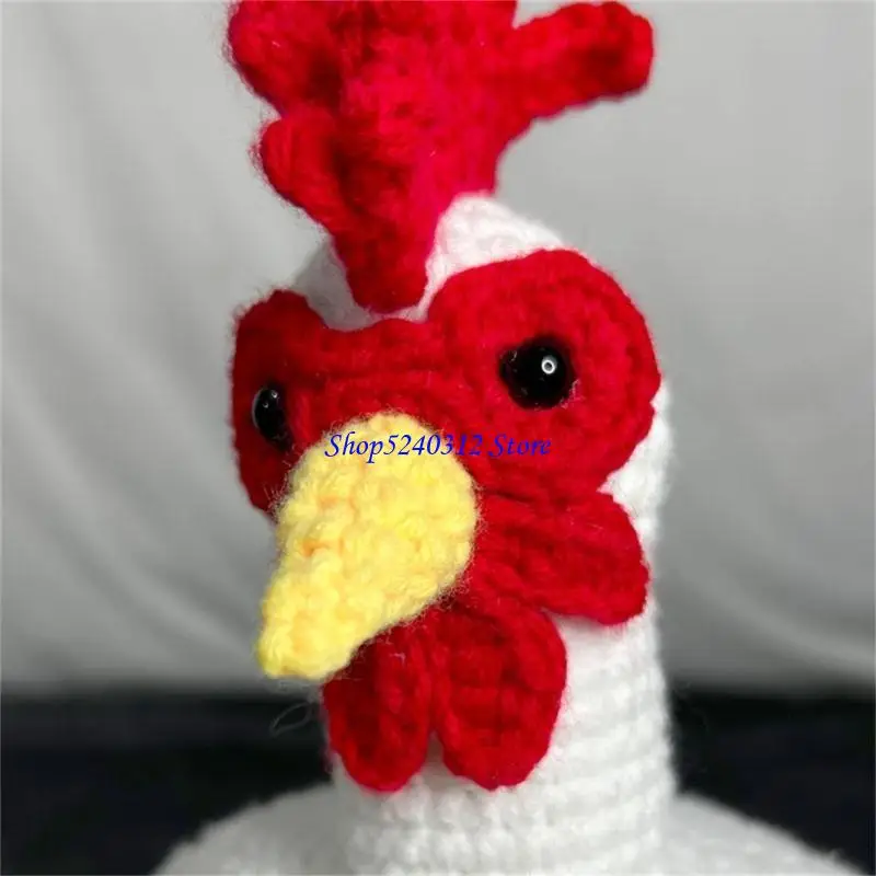 634C Chapéu Peru Crochê Festival Gorros Frango Chapéu para o Feriado Ação Graças