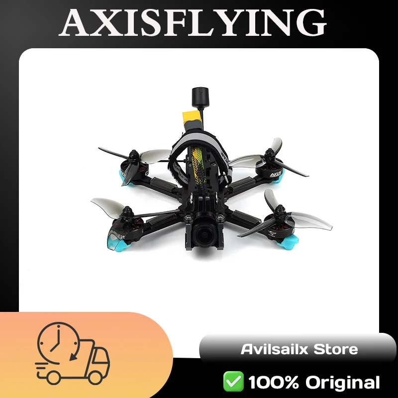 

Axisflying Manta FPV Drone Long Range 3.6 Inch Freestyle Cinematic Quadcopter ELRS TBS Crossfire Receiver Analog Video Support