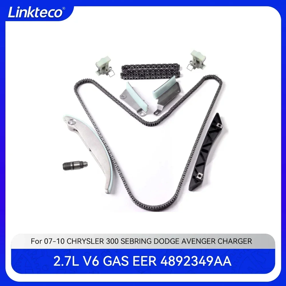 

Engine Part Timing Chain Kit Fit 2.7 T L V6 EER GAS For 2007-2010 DODGE AVENGER CHARGER CHRYSLER 300 SEBRING 2.7L 4892349AA