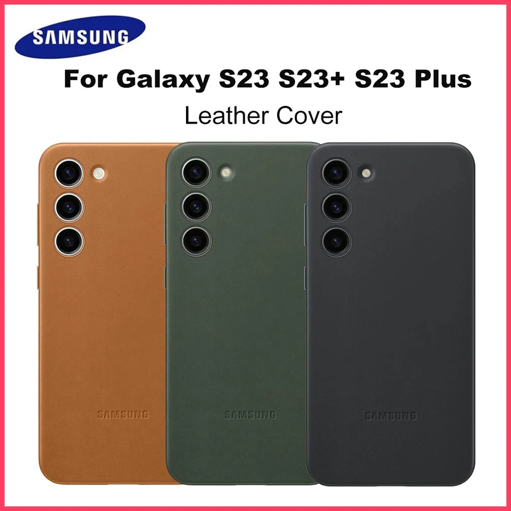 Original Samsung Galaxy S23 S23+ S23 Plus Leather Phone Case EF-VS911 EF-VS916