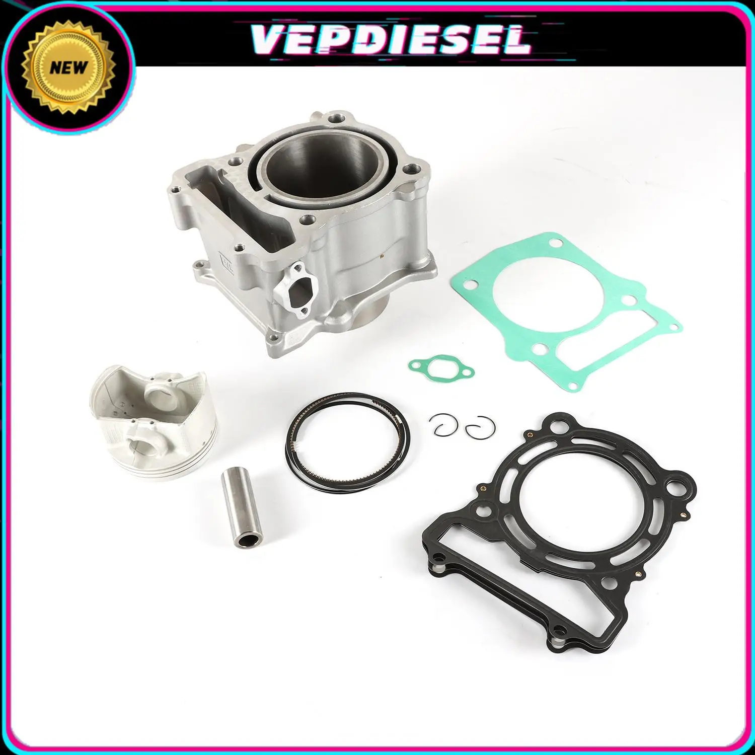 

1Set Cylinder Piston Top End Kit 12100F180000 13101-004-0000 13101F180000 For HiSun 500 HS YS UTV ATV Massimo Supermach Coleman