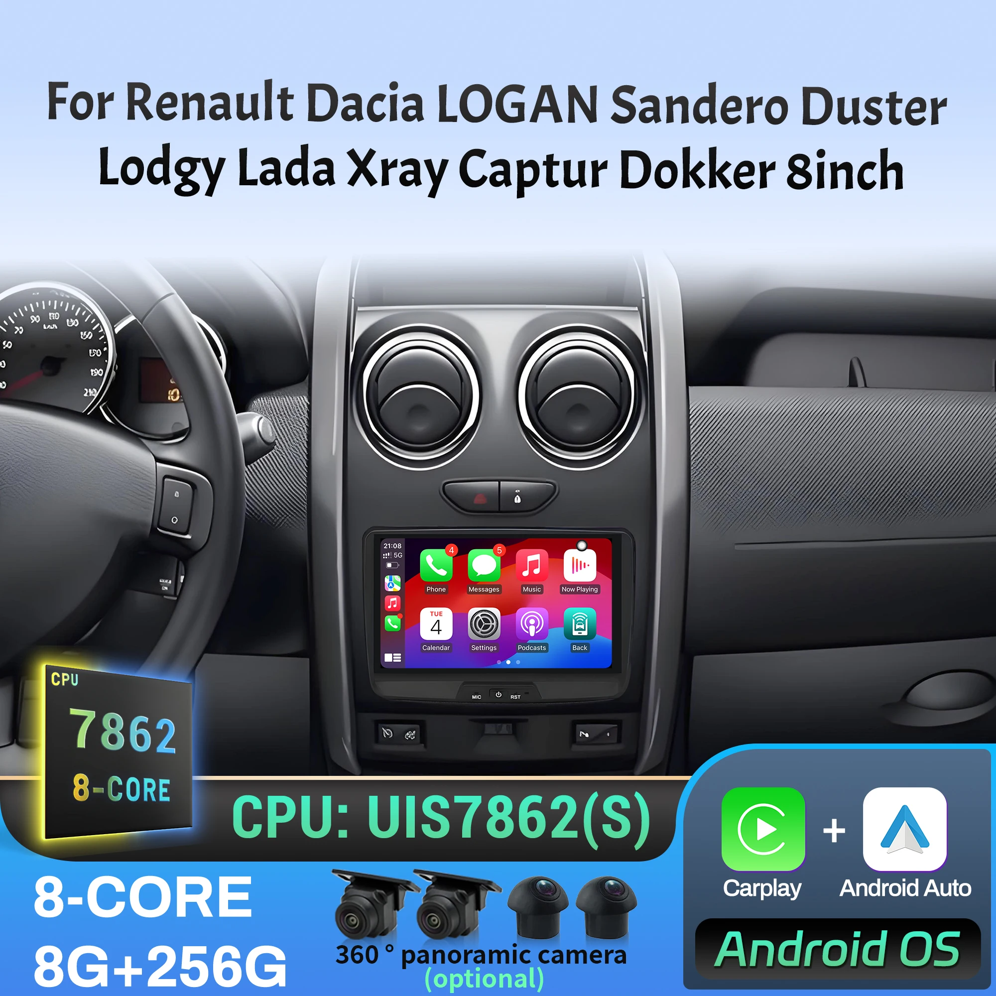 8 Inch Android 14 C… - image