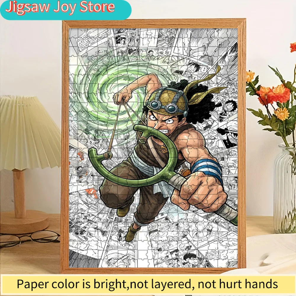 

Anime One Piece Usopp Sniper Attack Manga Background Collage Paper Puzzle, Creative Home Decor Gift For Anime Enthusiasts