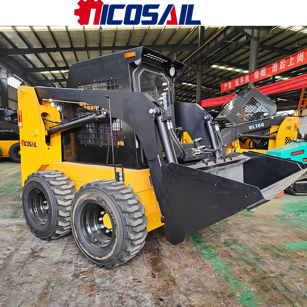 

Nicosail Skid Steer Loader 380kg Rated Load Wear-Resistant CE EPA Certified for Tight-Space Farm Operation