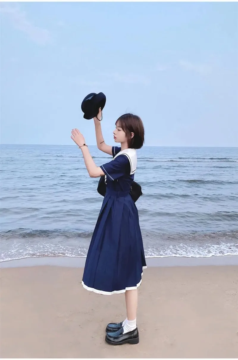 Lolita Japanischer Akademischer Stil Süßes Damenkleid Matrosenkragen Kawaii Vestidos Weibliche Sommer Niedliche Damenkleider Neu 2026 – Detail 14