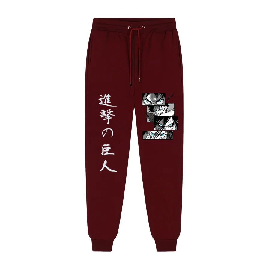 2022 Anime Attack on Titan Fashion Print PatchworkPants Harajuku Men\'s Pants Joggers Male Trousers Casual Sweatpants Sweatpants