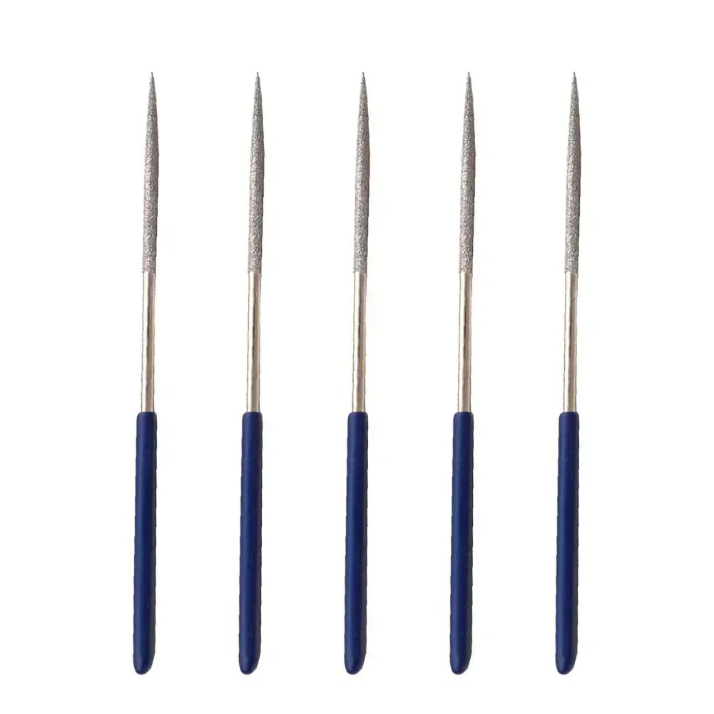 Hand Tools Needle Files 140mm 5.5 Inch 5PCs Cutting Tool For Art Craft/jewelry For Ceramic Glass Diamond Files