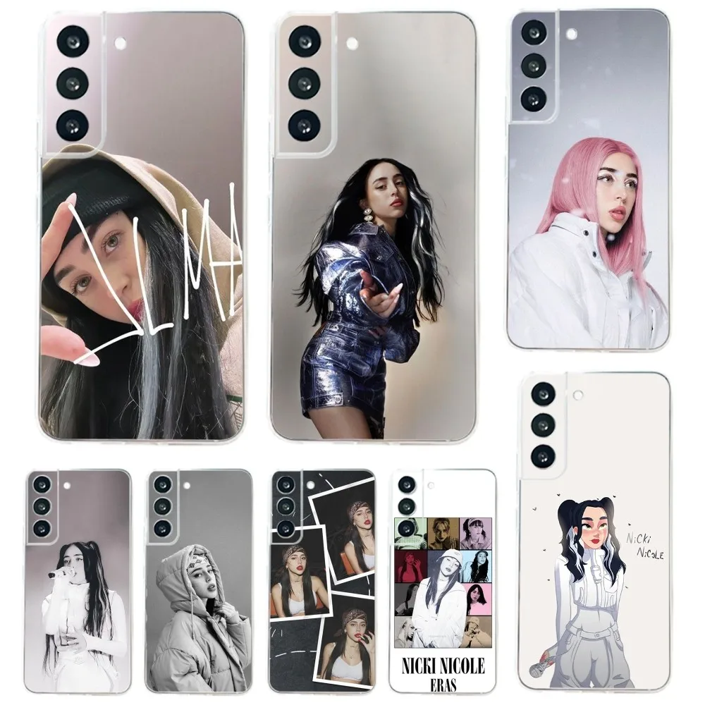 Singer Nicki N-Nicole Phone Case For Samsung Galaxy A71,70,52,51,40,31,A50,30S,21S,03S,Note20ultra Transparent Cover