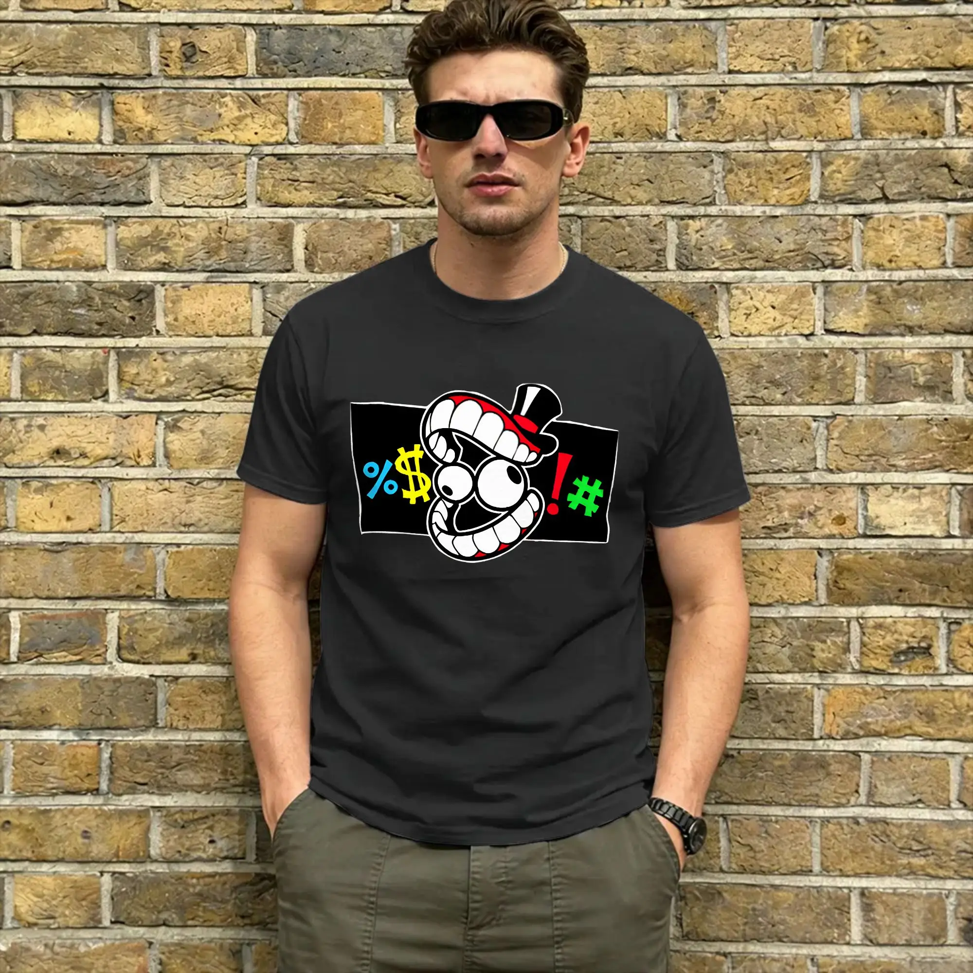 The Amazing Circus Men's T Shirts Caine  Novelty Tee Shirt Short Sleeve Round Neck T-Shirt 100% Cotton Plus Size Tops
