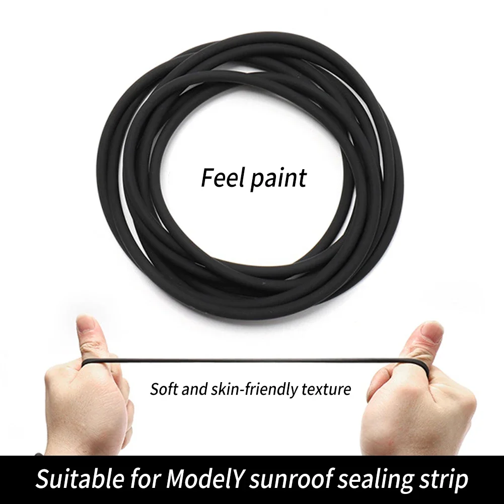 Sun Roof Sealing Strip For Tesla Model 3 Highland 2024 2023 Model Y Windshield Sunroof Seal Noise Reduction Anti-Dust Waterproof