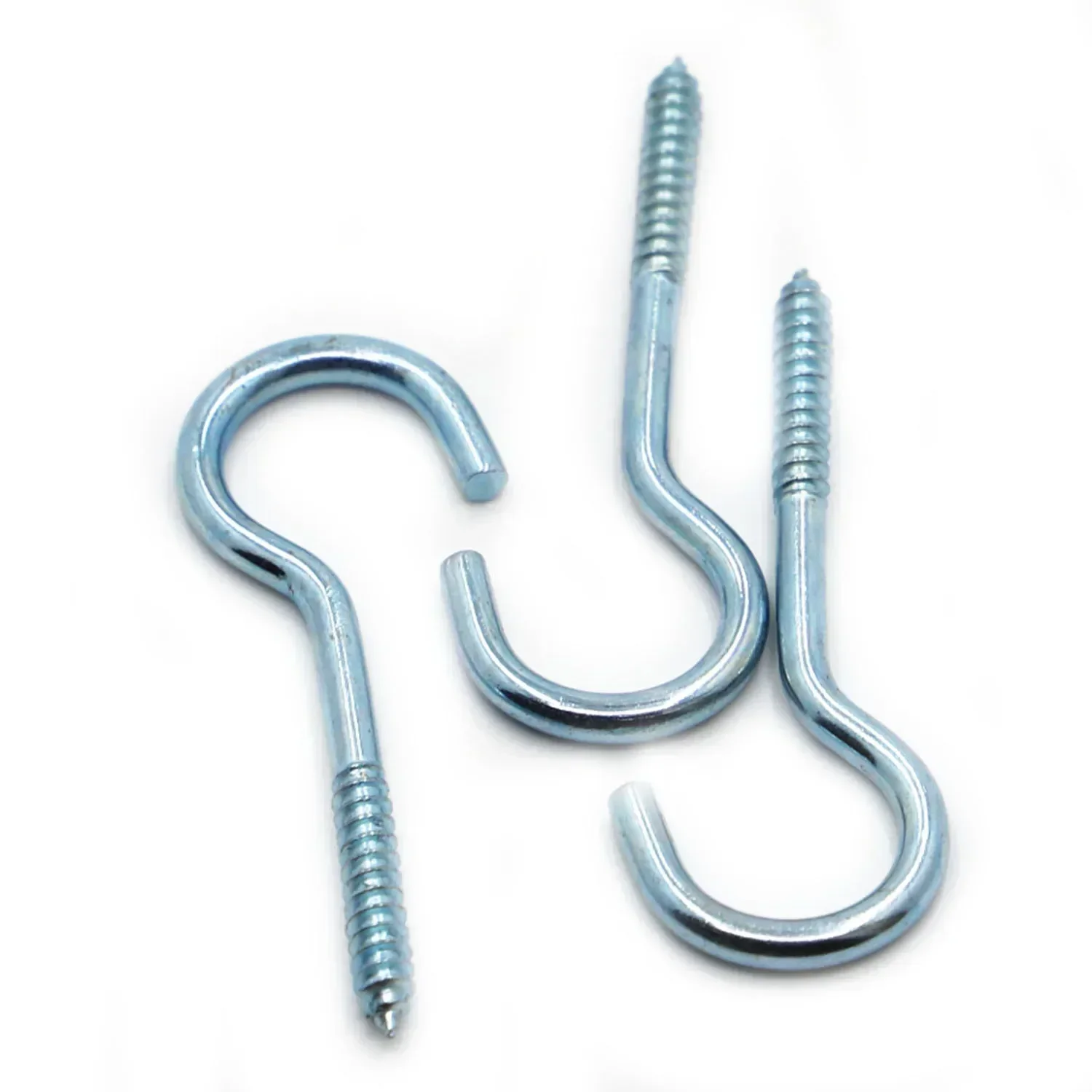 1# 2# 3# 4# 5# 6# 8# 10# 12# 14# Ceiling Hooks Cup Hook Fine Carbon Steel Screw-In Hanger for Indoor and Outdoor Use