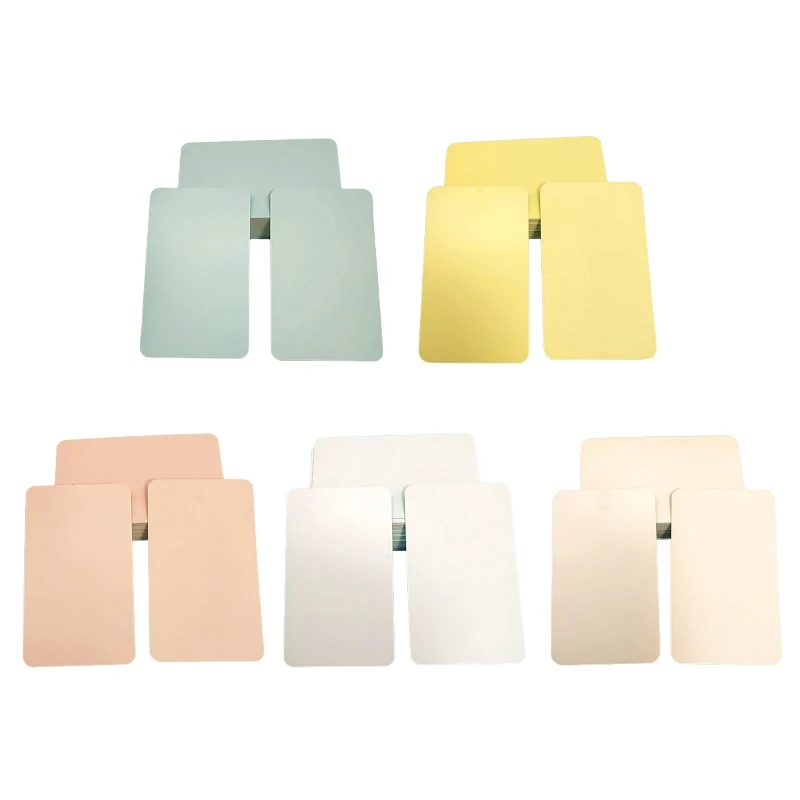 100 Sheets Colorful Notes Cards Punchable Blank Words Cards Thick Notes Papers Unruled for Kid Adult DIY Card Making