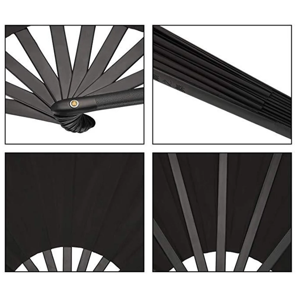 

2Set Chinese Kongfu Fan Folding Fans for Women Handheld Portable Summer No Noise Comfortable Use Wedding Dance Decor