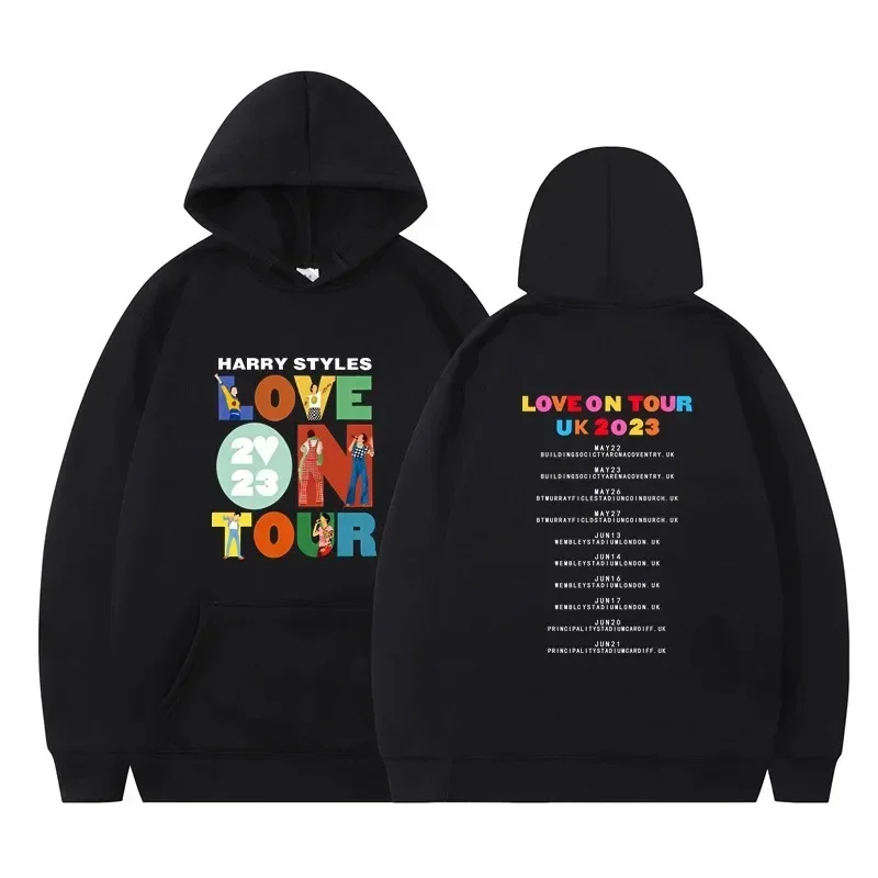 Love on Tour Concert Plus Size Cotton Hoodies Harajuku Vintage Oversize Hoody Men Women Clothing Aesthetic Sweatshirt Streetwear