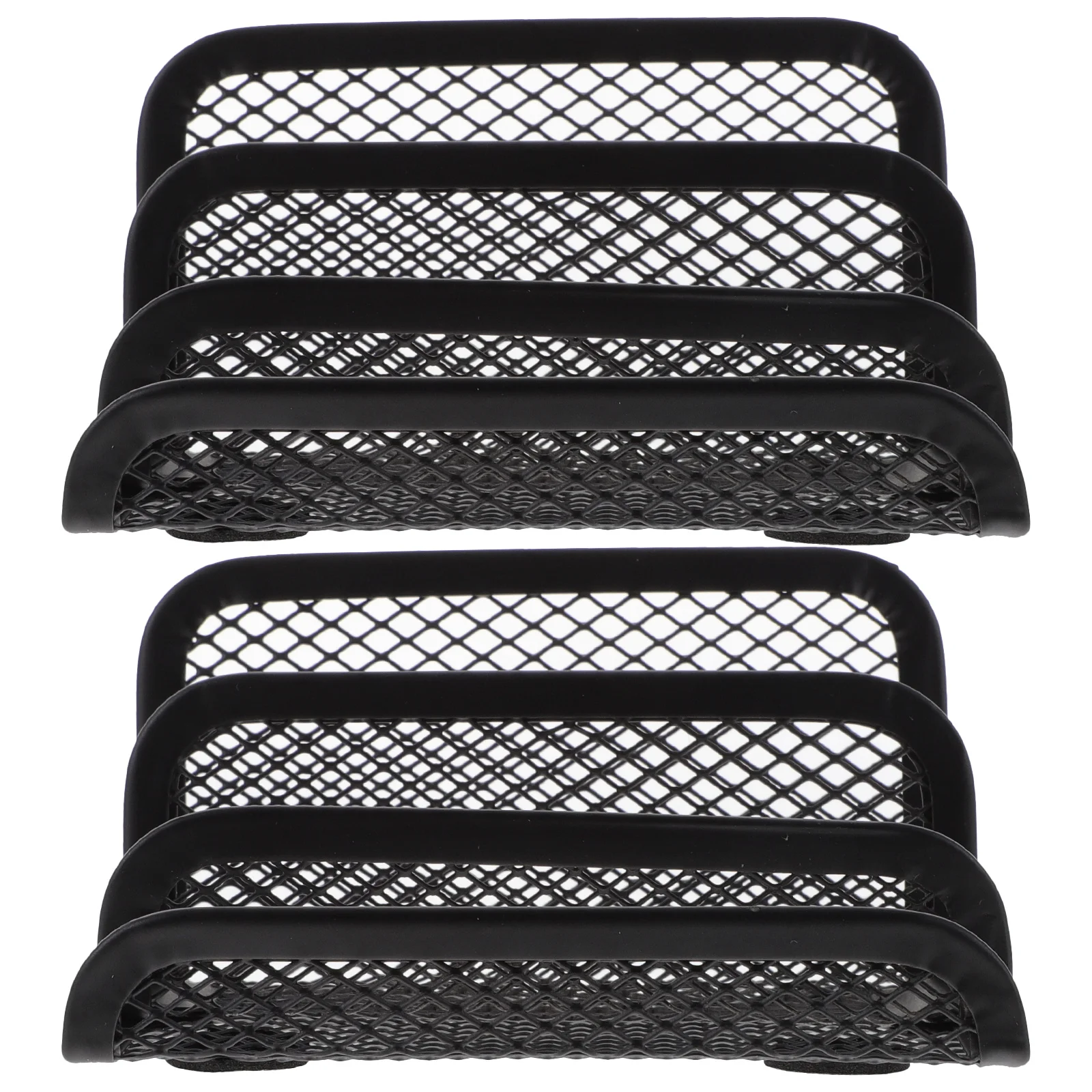 2 قطعة حامل بطاقة الأعمال سعة كبيرة المدمجة المعدنية اسم بطاقة حامل مكتب عمل عرض منظم رف بطاقات الاسم الوقوف #2