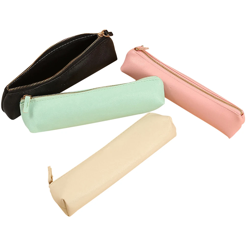 

4 Pcs Pencil Case Mini Stationery Bag Kids Holder Lightweight Durable Zipper Storage Art Supplies Student Tools