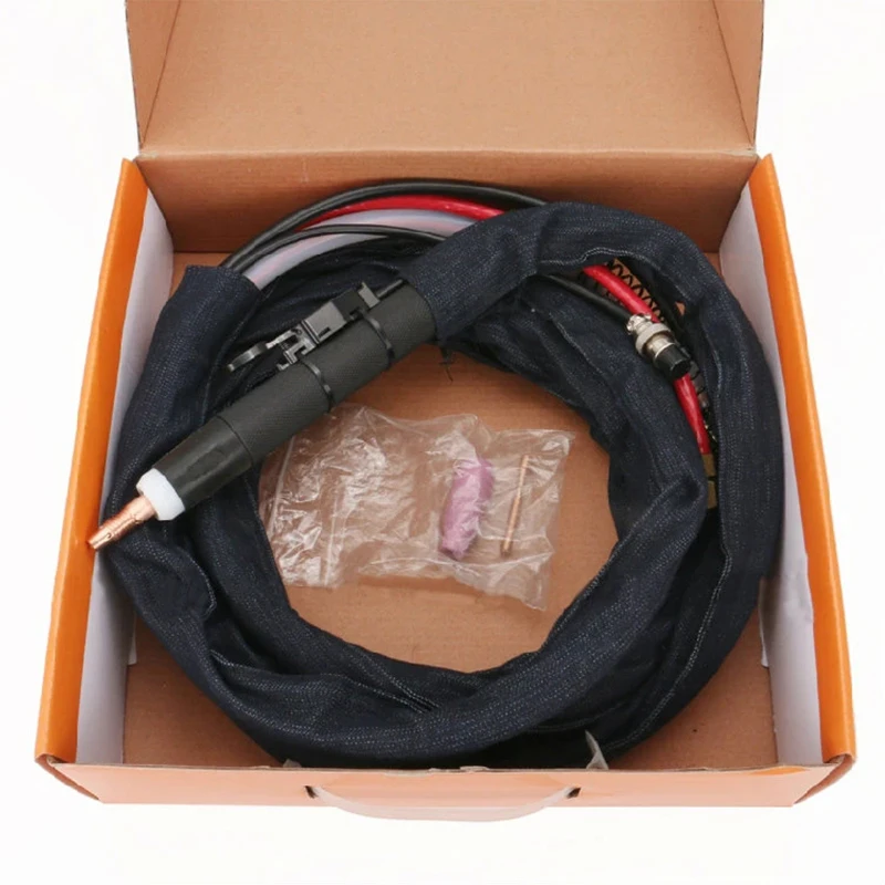WP-18P ตรง shank น้ำ cooled argon เชื่อมไฟฉาย WS-315/400 CNC อัตโนมัติเชื่อมพิเศษเชื่อม 4 เมตรปืน