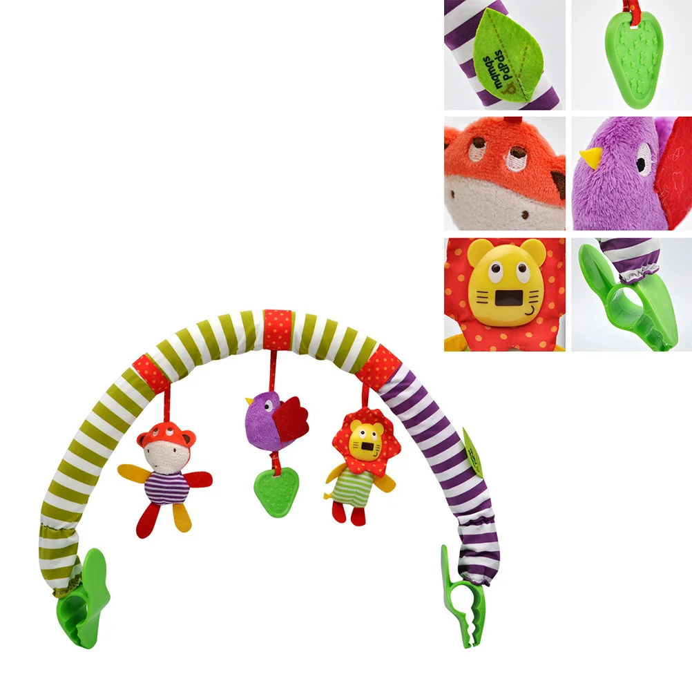 1 pz musica per bambini campana sospesa culla passeggino design animale campanello per neonati sonagli sviluppo coordinazione sensoriale