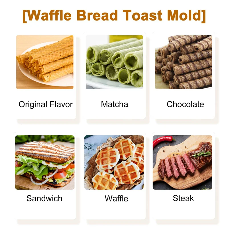 

A11I Grilled Sandwich Maker,Bread Toast Breakfast Machine,Hot Sandwich Pan,Nonstick Aluminum Flip Pan,Kitchen Tool