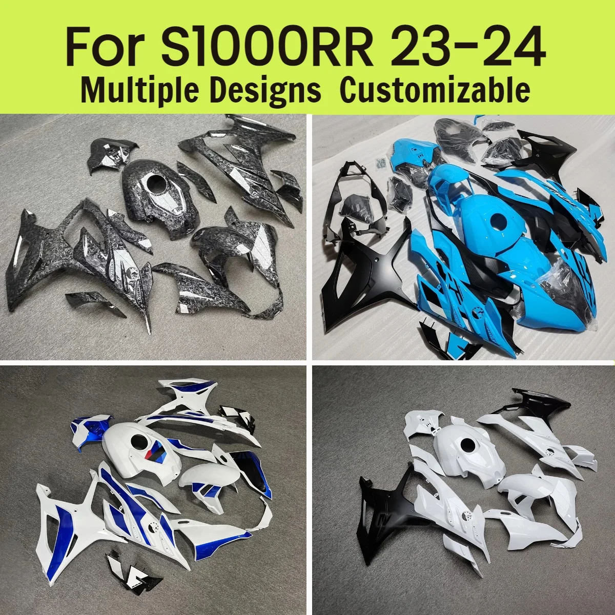 

For BMW S 1000RR 2023 2024 Motorcycle Fairings S1000RR 23 24 Fit Full Aftermarket Bodywork Fairing Kit