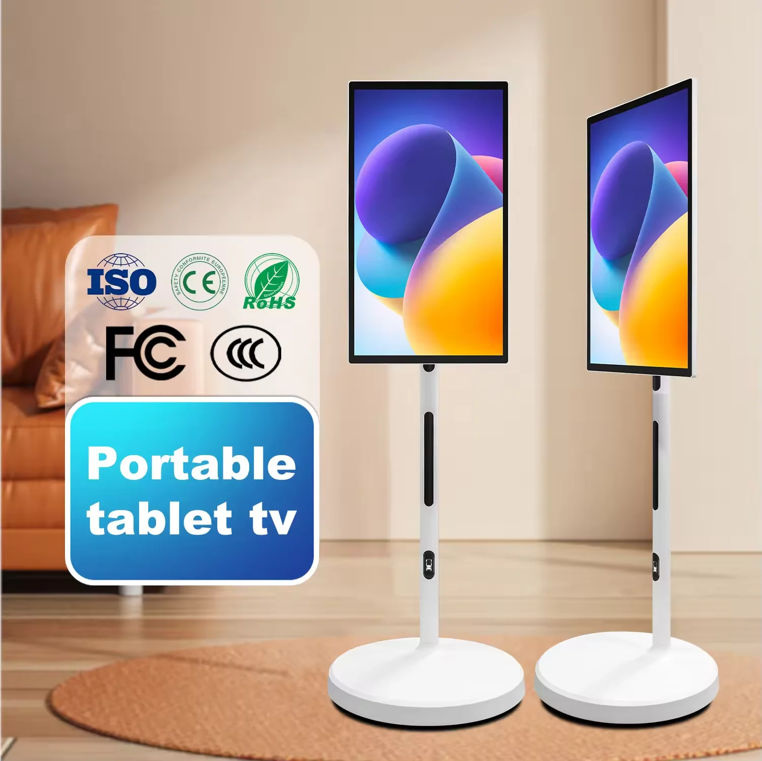 Table Tv 27 32 Inch Wireless IPS Android 12 IPTV With Built-In 5 Or 9h Battery Life Touch Screen Mobile Smart Tv