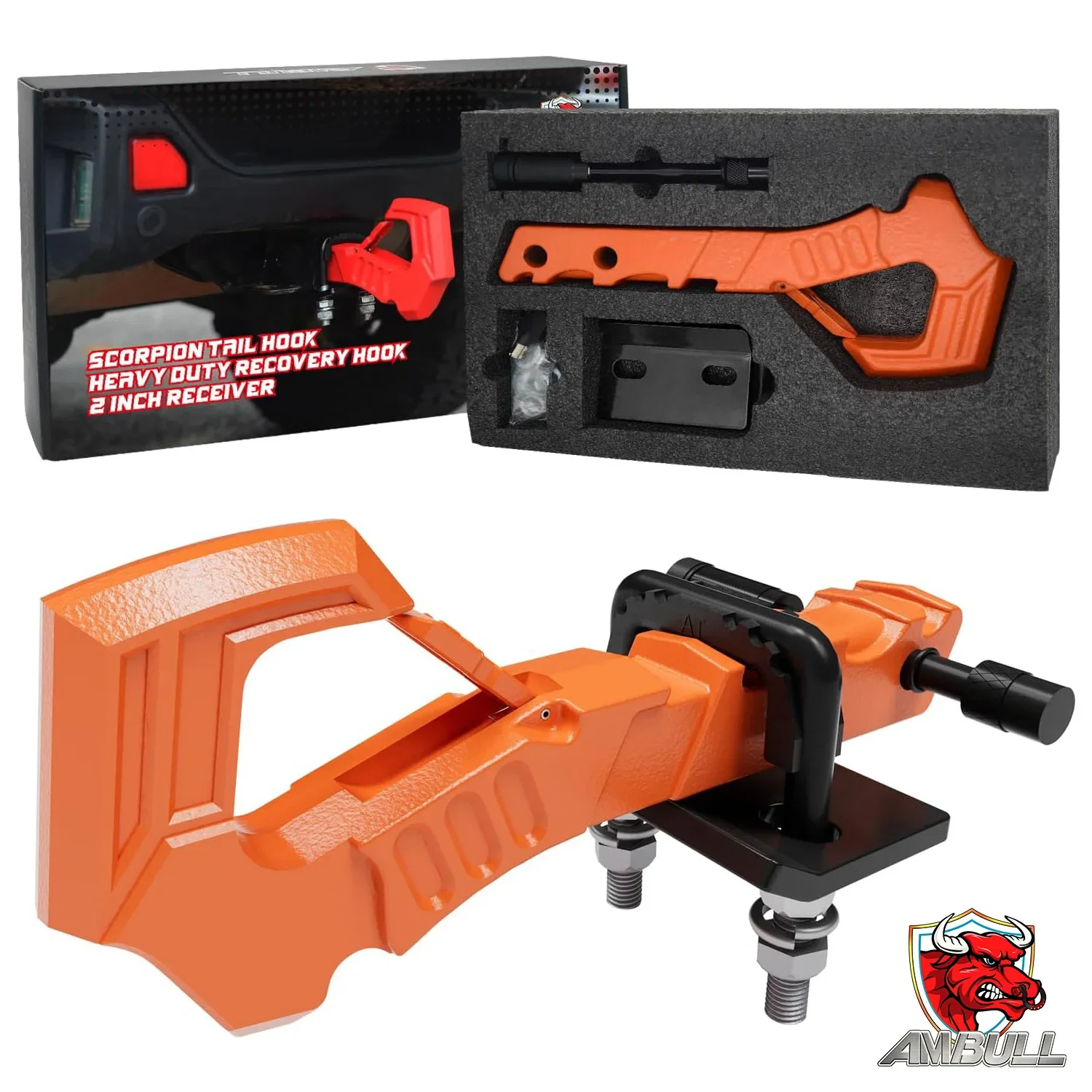Off-Road Vehicle Trailer Hook Wrangler Trailer Arm Scorpion Tail Hook 41 Tons Rally Off-Road Rescue High Strength