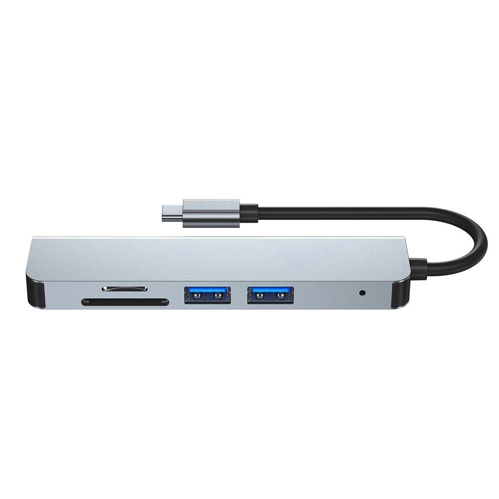 USB HUB Card Reader Adapter 5 in 1 USB C to USB 3.0 Dock for 2021  M1 MacBook Pro Accessories USB-C Type C 5 Splitter USB C HUB