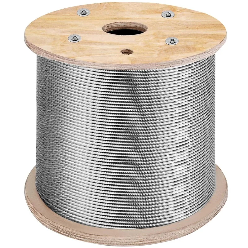 

Cable Railing 500FT, Stainless Steel Wire Rope,1/8 Inch Stainless Stranded Wire, 1x19 Wire Rope T316 (500FT)