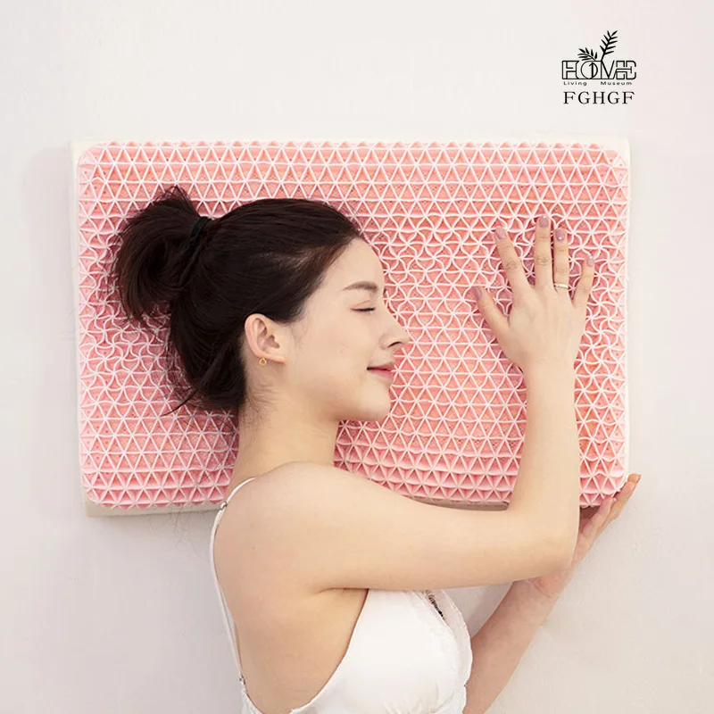 TPE adult latex pillow is soft, comfortable, elastic, pectin breathable pillow, anti-mite releasing partial pressure pillow