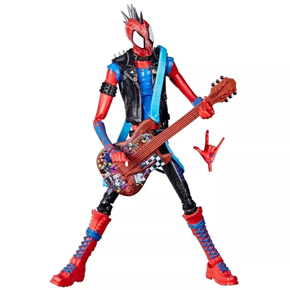 Hasbro Spider Man Peter Park Chasm Ben Reily Deadpool Punk Hobie Brown Action Figure Collectible Movie Model Doll Kids Toys Gift