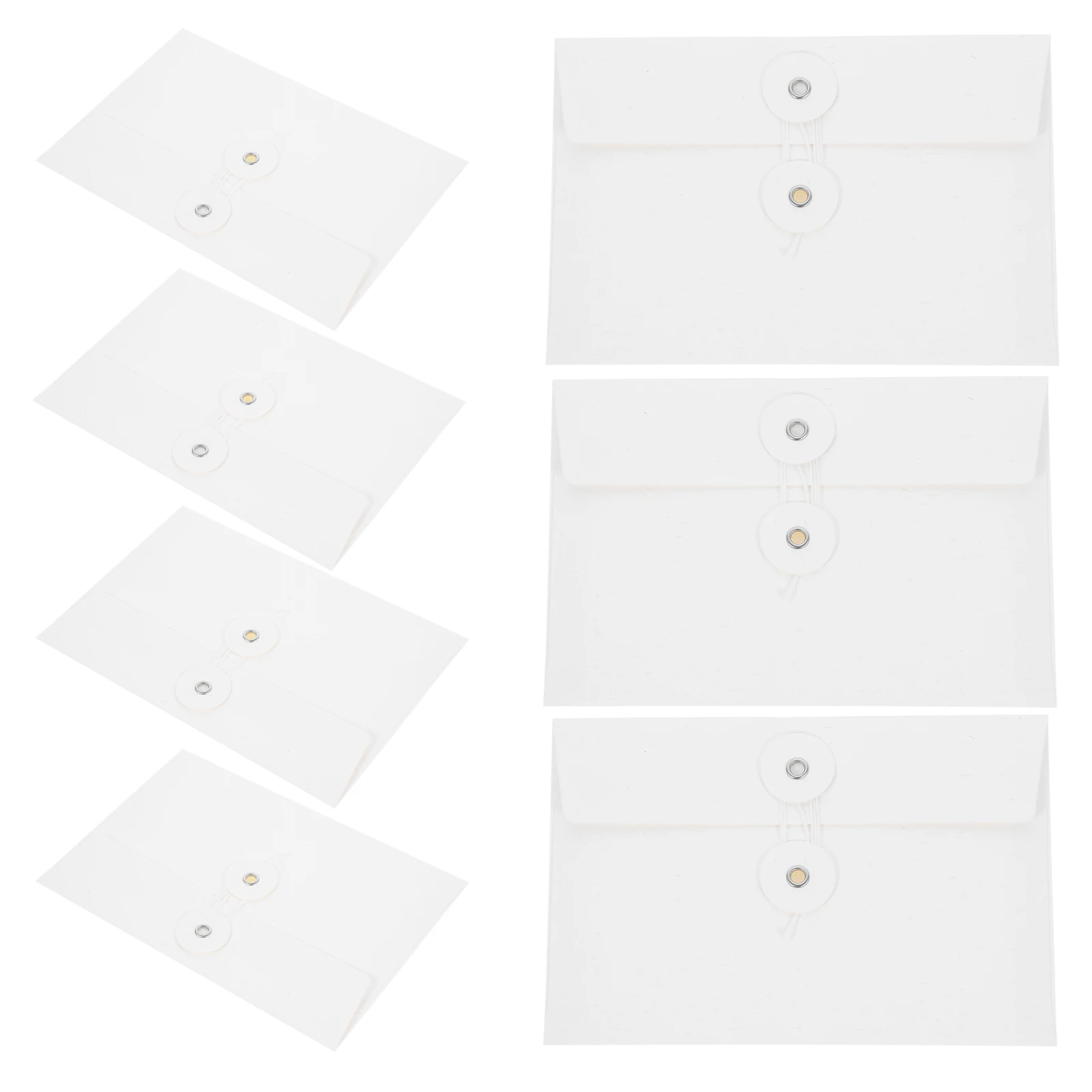 

10 Retro Envelopes Thick Paper Vintage Invitation Greeting Cards Black Elegant Decorative Wedding Party Accessories