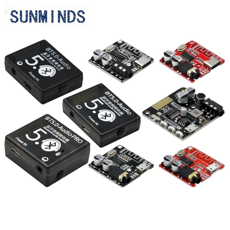 DIY For Bluetooth Audio Receiver board  4.1 5.0 mp3 lossless decoder board Wireless Stereo Music Module 3.7-5V 