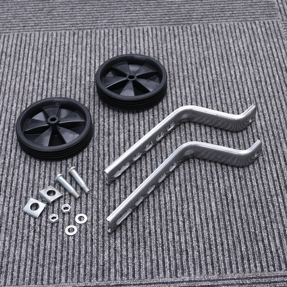 

Детские вспомогательные колеса для велосипеда 12-20 дюймов, усиленные стальные, для устойчивой езды, обучающий инструмент для начинающих, черные