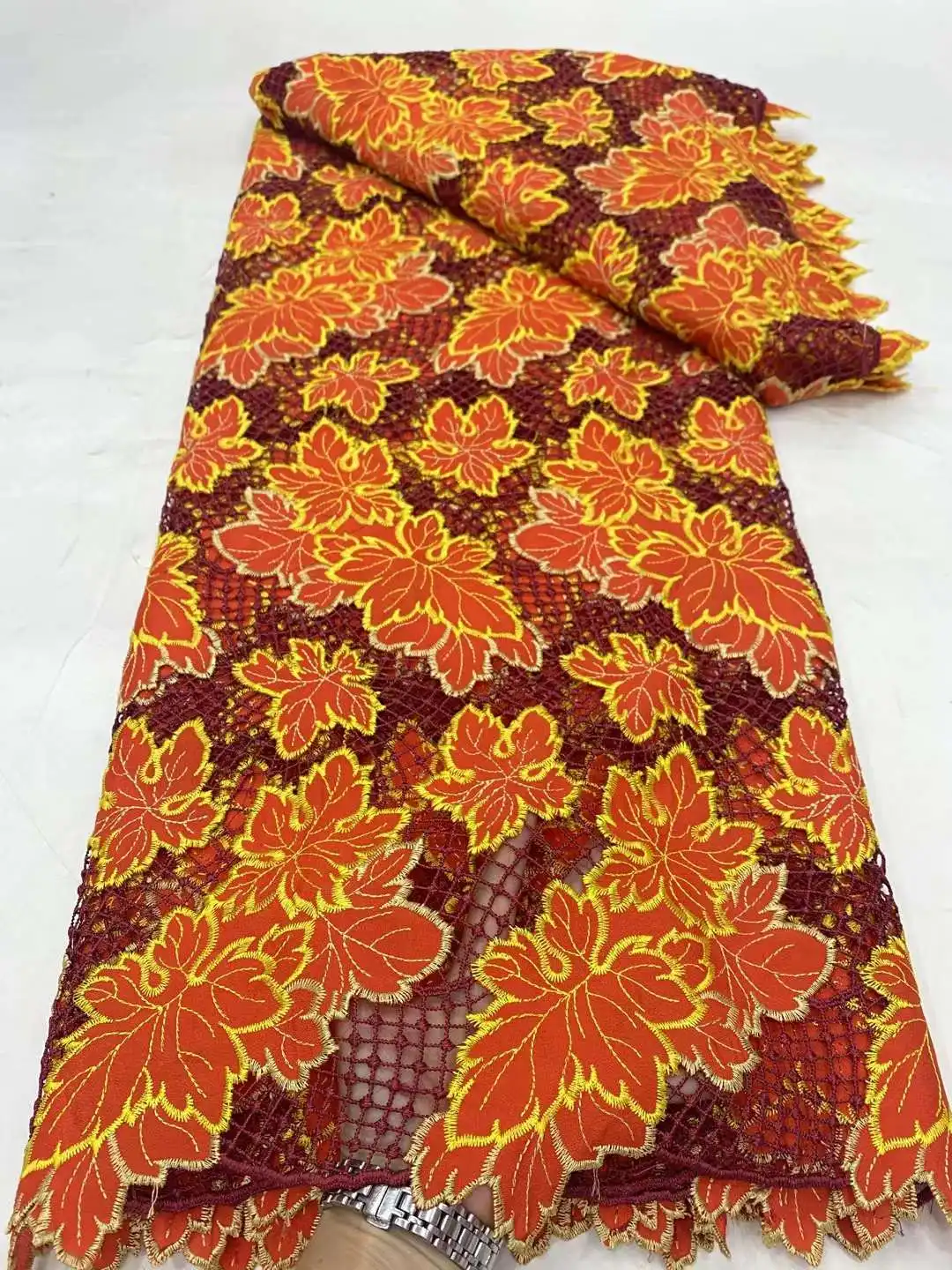 

French Mesh Milk Silk Cord Lace Fabric 2024 Latest African Tulle Lace Fabric for Nigeria Bridal Wedding Dresses Sewing