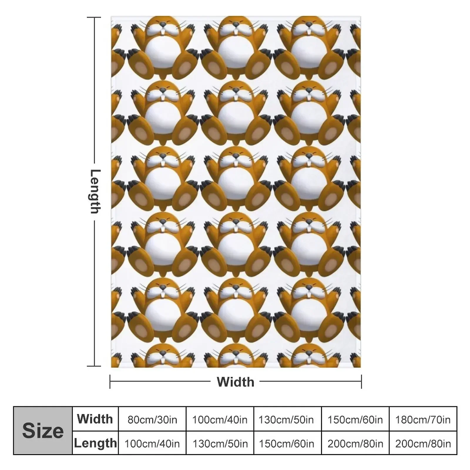 Monty Mole Throw Blanket