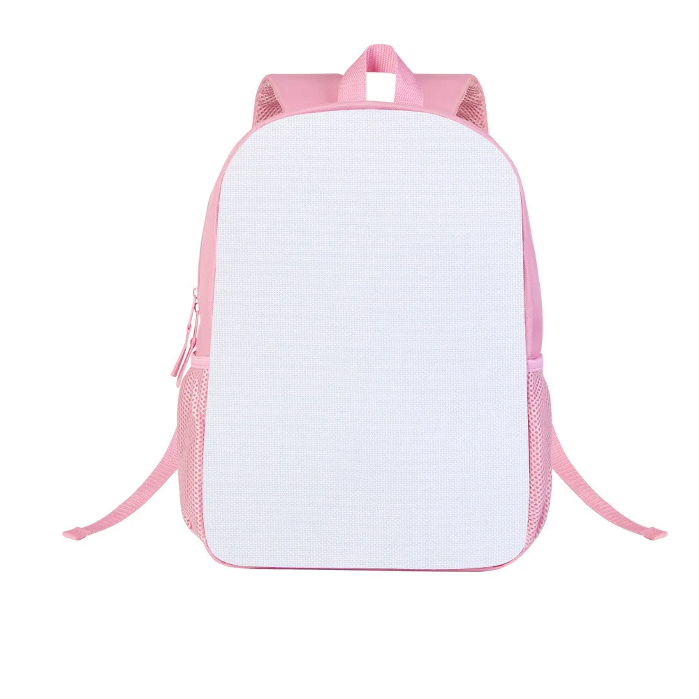 Sublimation Blank Backpack Bag 4 Colors Option Students Schoolbag Large Capacity Canvas Travel Bags For Thermal Transfer Print