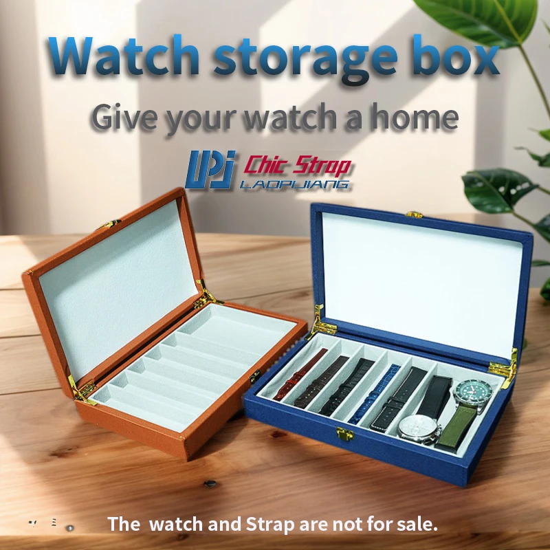 

Leather Velvet Watch Storage Box Watch Box For Breitling Rolex Omega Watch Strap Storage Box Fashion Leisure Watch Box