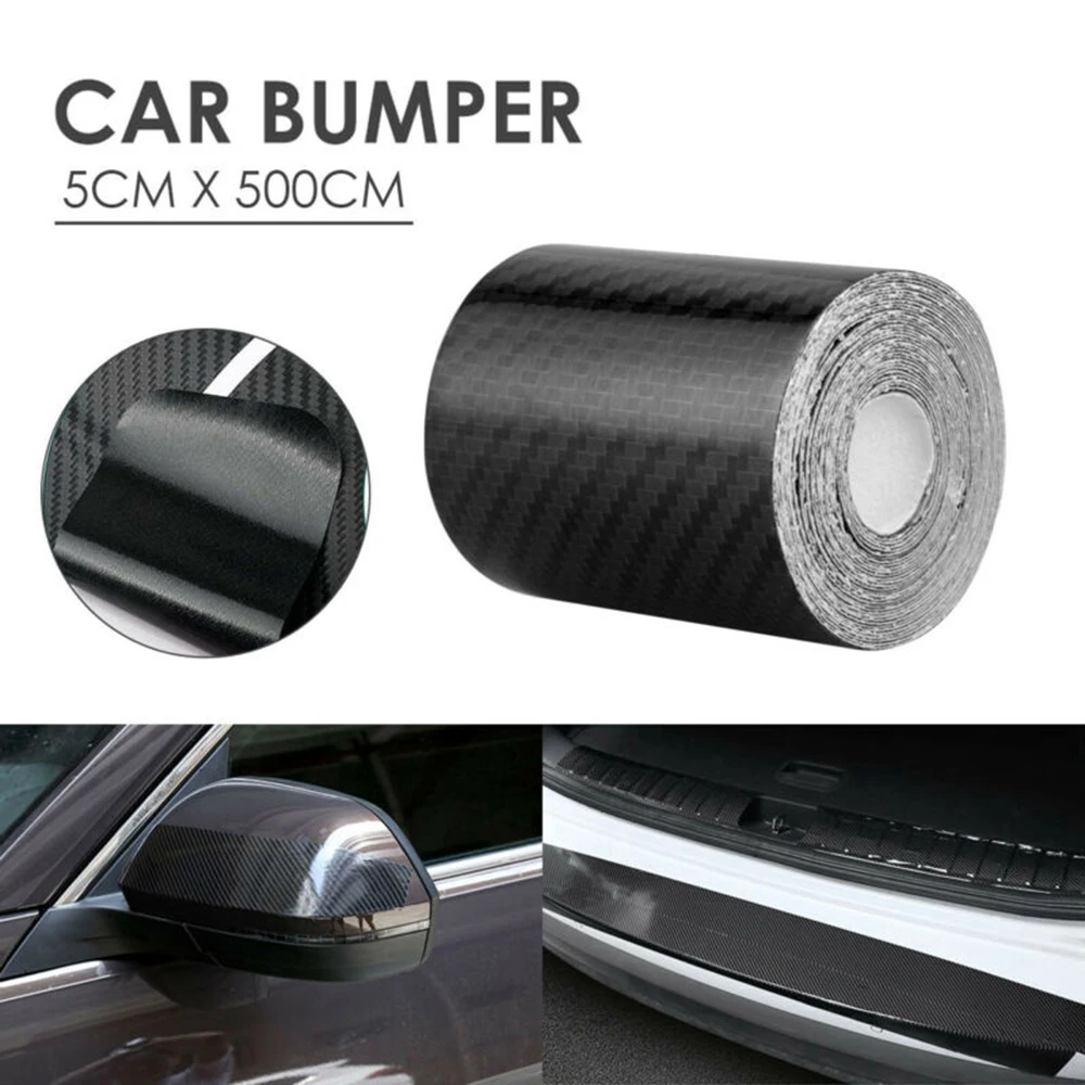 Cover Door Sill Protector Strip Sill Sticker Anti Body Car Carbon Fiber Scratch Strip Door Protector Protable Useful Duable