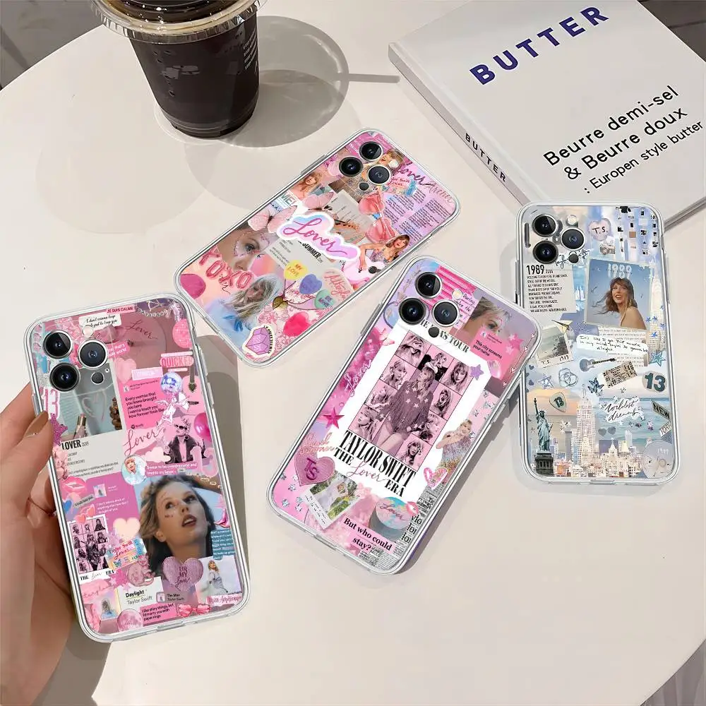 T-Taylor-TTPD S-Swifts для iPhone 17, 16, 15, 14, 13, 12, 11 Pro Max Plus, прозрачный мягкий чехол из ТПУ для телефона