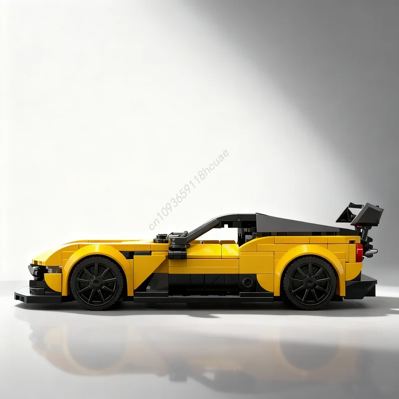 366pcs MOC City Champions Aston Martin Vulcan Model Building Blocks Construction Christmas Gifts Idea Education Brick Toys Kids