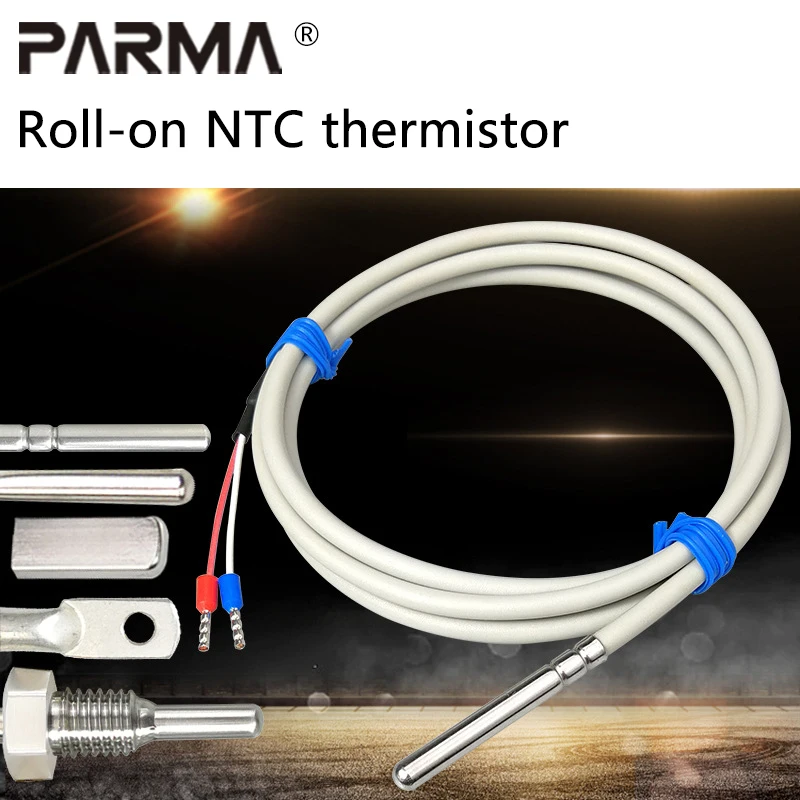 

NTC thermistor temperature sensor, roll-to-roll package, waterproof and oil-proof temperature probe, 10K - 100K sensor