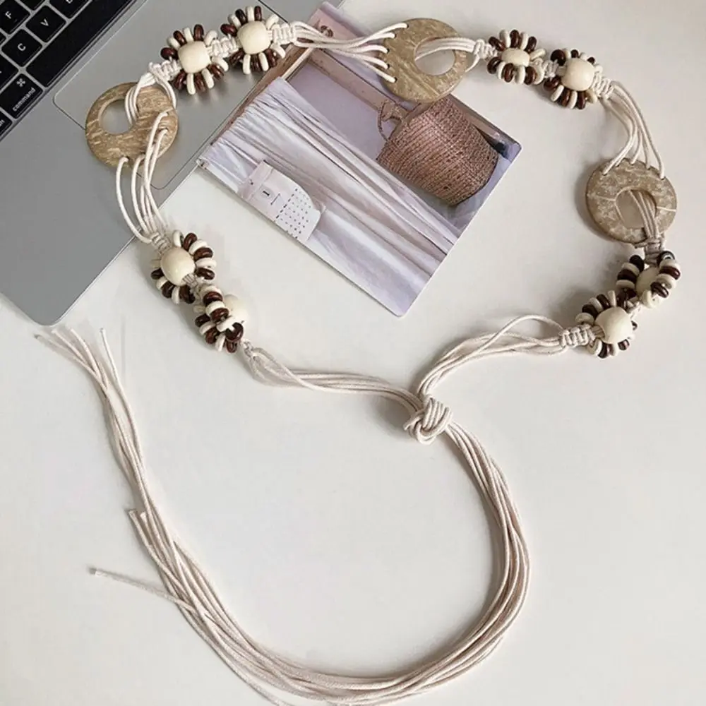 حزام بوهيمي للنساء ، حبل خصر ، تصميم فاخر ، بانك متعدد الاستخدامات ، حزام عتيق ، موضة