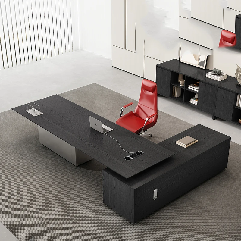 Aesthetic Shelves Office Desk Conference Decoration Display Nordic Office Desk Reception Executive Escrivaninha Office Furniture