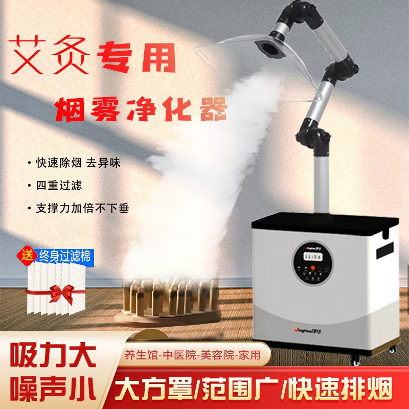 Complete Moxibustion Smoke Exhaust System, Mobile Smoke Absorbing Machine for Multi-Bed TCM Moxibustion Wellness Studio