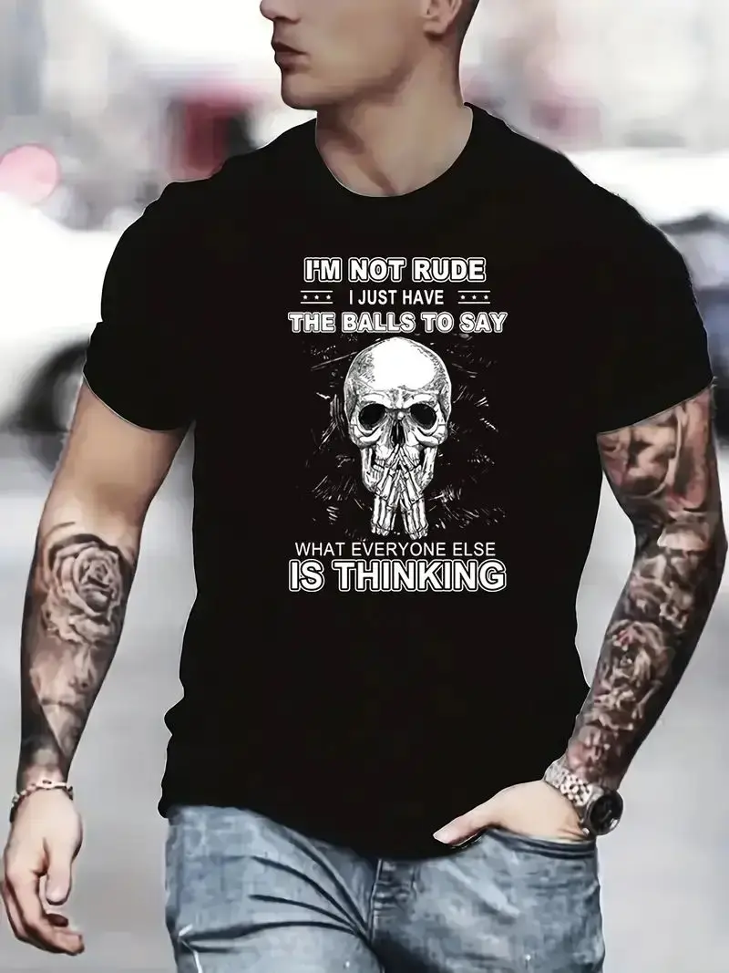 الأمريكية الجديدة تي شيرت رجالي Harajuku المتضخم الهيب هوب الملابس تي شيرت ريترو القطن القوطي ريترو الشارع تي شيرت للجنسين #4