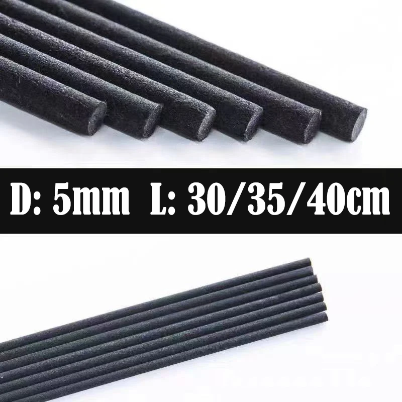 

500pcs L30/35/40cm L5mm Black Fiber Rattan Sticks Reed Diffuser Refill Sticks Aromatherapy Diffuser Sticks Home Fragrance Sticks