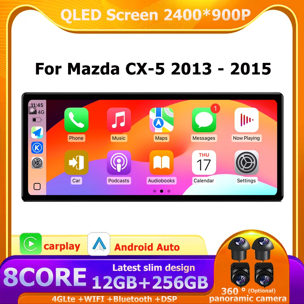 Qled Screen Car Rad… - image